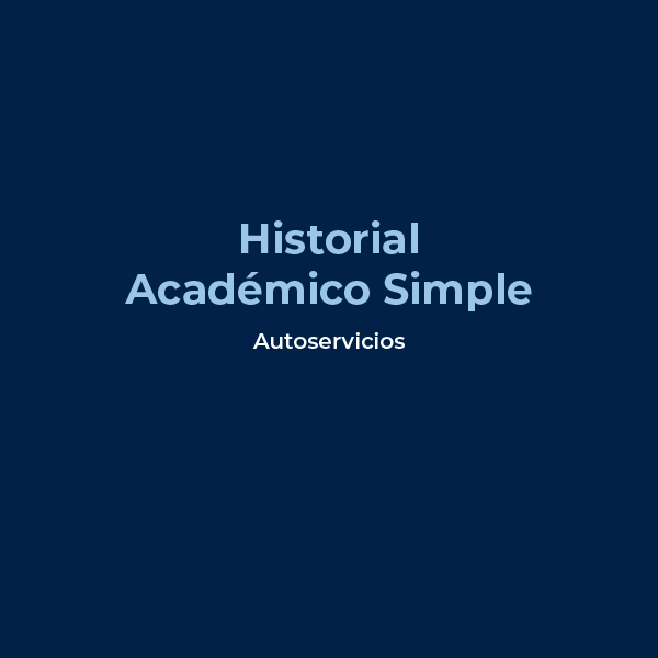 Historial Académico Simple (Kardex)